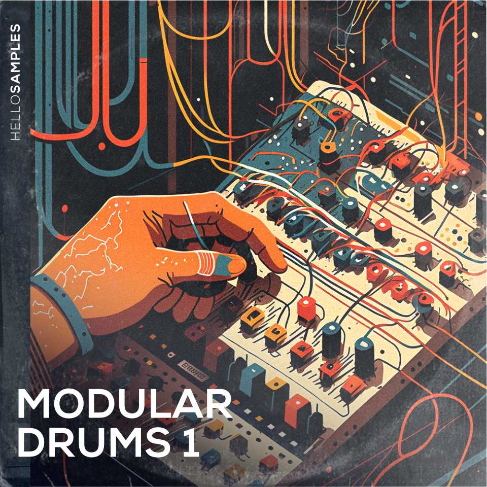 Modular Drums 1 by HelloSamples - Royalty Free Modular Synth Voltage Control Drum Sounds for Ableton, Maschine or any DAW